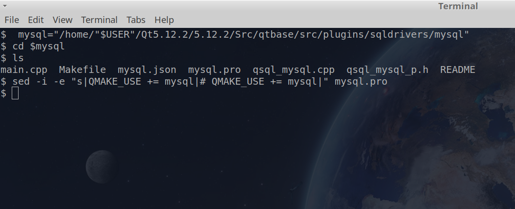 Compile driver mysql to qt5 for Gnu/Linux ubuntu, debian and ...